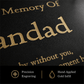 Granite Memorial Plaque, Personalised Engraved Tribute