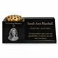 Granite Memorial Vase with Portrait and Plaque Combination, Solid Granite, 16x6x6inchs, 20KG, Includes Flower Pot Insert