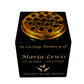 Granite Memorial Vase- Solid Granite – Free Personalised Gold Engraving, Hands with Dove  – Includes Metal Flower Pot Insert