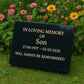 Personalised Granite Memorial Plaque with Stand - Built To Last Forever Son