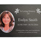 Photo Slate Memorial Plaque, Lilys, Add a Portrait & Personalised Text | 35×25cm (14×10”)
