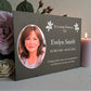 Photo Slate Memorial Plaque, Lilys, Add a Portrait & Personalised Text | 35×25cm (14×10”)