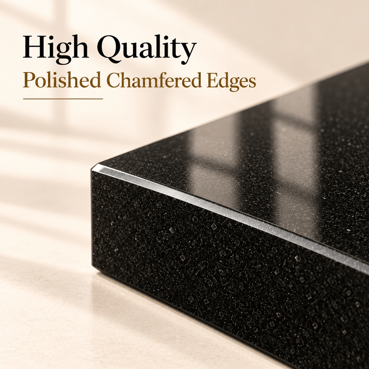 Granite Memorial Plaque for Two Names, Free Personalised Gold Engraving, Polished Granite