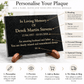 Granite Memorial Plaque, Personalised Engraved Tribute