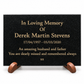 Granite Memorial Plaque, Personalised Engraved Tribute