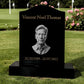 Granite Memorial Ogee Headstone Engraved Photo Free Personalised Engraving