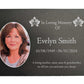 Photo Slate Memorial Plaque, Orchid, Add a Portrait & Personalised Text | 35×25cm (14×10”)