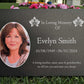 Photo Slate Memorial Plaque, Orchid, Add a Portrait & Personalised Text | 35×25cm (14×10”)