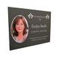 Photo Slate Memorial Plaque, Orchid, Add a Portrait & Personalised Text | 35×25cm (14×10”)