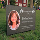 Photo Slate Memorial Plaque, Orchid, Add a Portrait & Personalised Text | 35×25cm (14×10”)