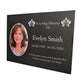 Photo Slate Memorial Plaque, Orchid, Add a Portrait & Personalised Text | 35×25cm (14×10”)