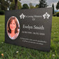 Photo Slate Memorial Plaque, Orchid, Add a Portrait & Personalised Text | 35×25cm (14×10”)