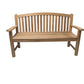 Bowback Teak Memorial Bench – Engraved Directly Into the Wood