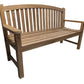 Bowback Teak Memorial Bench – Engraved Directly Into the Wood
