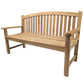 Bowback Teak Memorial Bench – Engraved Directly Into the Wood