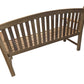 Bowback Teak Memorial Bench – Engraved Directly Into the Wood