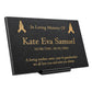 Granite Memorial Plaque, Praying, Stand Included