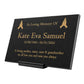 Granite Memorial Plaque, Praying, Stand Included