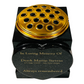 Granite Heart-Shaped Vase- Premium Black with Gold Metal Flower Pot Insert – 6x6x6 Inches