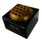 Granite Memorial Vase with Butterfly Design, Free Personalised Gold Engraving, Solid Granite 6 x 6 x 4 Inches