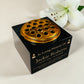Granite Memorial Vase with Candle Design, Free Personalised Gold Engraving, Solid Granite 6 x 6 x 4 Inches