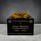 Granite Memorial Vase with Celtic Knot Design 2, Free Personalised Gold Engraving, Solid Granite 6 x 6 x 4 Inches