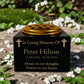 Granite Memorial Vase with Cross Design, Free Personalised Gold Engraving, Solid Granite 6 x 6 x 4 Inches