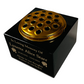 Granite Memorial Vase with Rose Design, Free Personalised Gold Engraving, Solid Granite 6 x 6 x 4 Inches