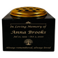 Granite Memorial Vase with Tree of Life Design, Free Personalised Gold Engraving, Solid Granite 6 x 6 x 4 Inches