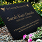 Granite Memorial Plaque, Robin, Personalised, Stand Incluced