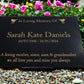 Granite Memorial Plaque, Robin, Personalised, Stand Incluced