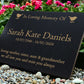 Granite Memorial Plaque, Robin, Personalised, Stand Incluced