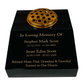 Black Granite Sloping Memorial Desk with Vase for Two Names Free Personalised Gold Engraving