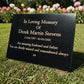Granite Memorial Plaque, Personalised, Stand Included