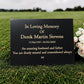 Granite Memorial Plaque, Personalised, Stand Included