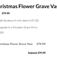 Christmas Flower Grave Vase