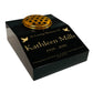 Granite Memorial Sloping Desk With Vase- Solid Premium Black Granite – Free Personalised Gold Engraving, Dove – Includes Metal Flower Pot Insert 12x10x4 inches
