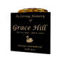 Granite Memorial Vase- Solid Granite – Free Personalised Gold Engraving, Swan 2 – Includes Metal Flower Pot Insert