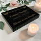 Granite Memorial Tablet with Butterfly Design, Free Personalised Gold Engraving, Polished Black Granite