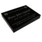 Granite Memorial Tablet with Football Design, Free Personalised Gold Engraving, Polished Black Granite