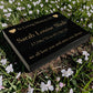 Granite Memorial Tablet with Heart Design, Free Personalised Gold Engraving, Polished Black Granite
