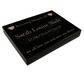 Granite Memorial Tablet with Heart Design, Free Personalised Gold Engraving, Polished Black Granite