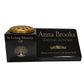 Granite Memorial Vase and Plaque Combination – Tree of Life Design, Solid Granite (16x6x6”) with Flower Pot Insert