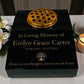 Black Granite Sloping Memorial Desk with Vase – Tree of Life, Free Gold Engraving, 12x10x4"