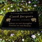 Granite Memorial Tablet with Rose Design, Free Personalised Gold Engraving, Polished Black Granite