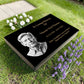 Granite Memorial Tablet, Engraved Photo, Free Personalised Gold Engraving, Polished Black Granite