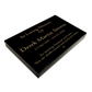 Granite Memorial Tablet Free Personalised Gold Engraving Polished Black Granite