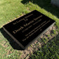 Granite Memorial Tablet Free Personalised Gold Engraving Polished Black Granite