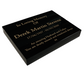 Granite Memorial Tablet Free Personalised Gold Engraving Polished Black Granite