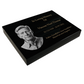 Granite Memorial Tablet, Engraved Photo, Free Personalised Gold Engraving, Polished Black Granite